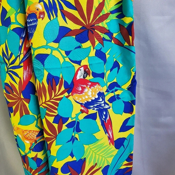 JACK WINTER | Vintage Parrot Tropical Print Skirt sz 12 - Picture 3 of 8
